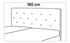 prešitie čela postele pri šírke postele 160 cm - Manželská posteľ MODO 160/180