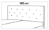 prešitie čela postele pri šírke postele 180 cm - Manželská posteľ MODO 160/180